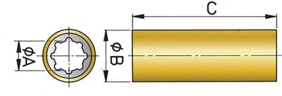 Produktbild von Vetus Gummilager mit Messingmantel 60mm