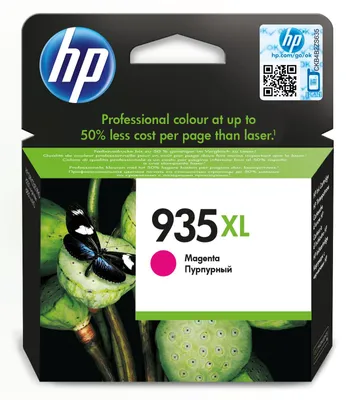 Zdjęcie produktu dla HP 935XL oryginalny wkład atramentowy purpurowy XL, Wysoka (XL) wydajność, Purpurowy, Tusz na bazie pigmentu, 1 szt., 825 stron(y)
