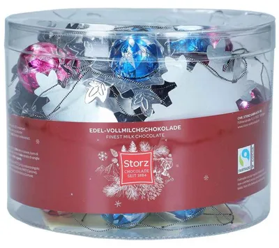 Obrázek produktu pro Storz ledová krystalická čokoládová figurka na zavěšení 60 kusů 375g
