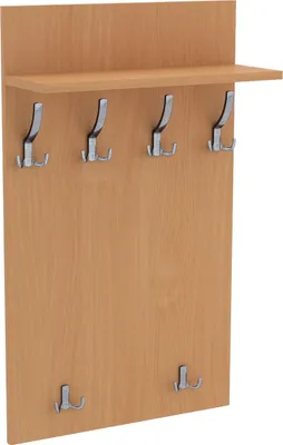 Obrázek produktu pro AKKE Bavaria Buche Šatní panel MAXI - CHROM háčky ŠxV: 60x120 cm