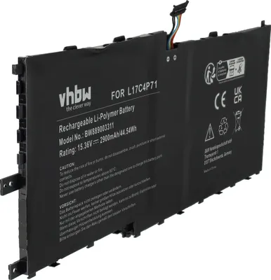 Produktbild von vhbw Akku Ersatz für Lenovo SB10K97638, SB10K97624 für Notebook (2900 mAh, 15,36 V, Li-Polymer)