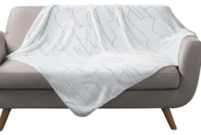 Image de Plaid imprime metallise Domeas