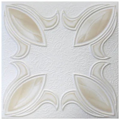 Produktbild von Deckenplatten aus Styropor XPS - Farbige Dekorplatten leicht & formfest - (2QM Sparpaket NR.57 TB 50x50cm) Polystyrol Wandverkleidung Decke Paneel