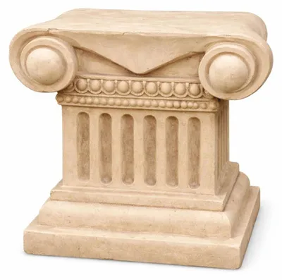 Produktbild von Casa Padrino Barock Sockel Beige H. 23 cm - Barock Garten Deko Accessoires