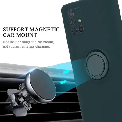 Produktbild von Cadorabo Hülle für Samsung Galaxy A51 4G / M40s Schutz Hülle in Grün Handyhülle TPU Etui Case Cover