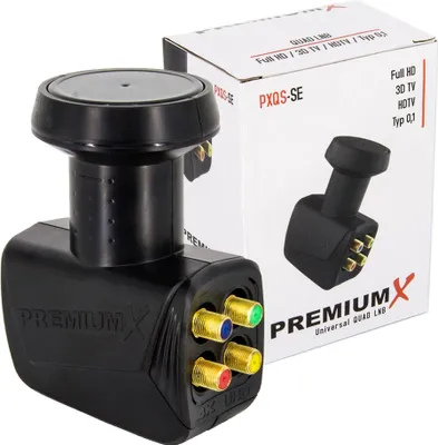Produktbild von PremiumX Quad LNB PXQS-SE Sat für 4 Teilnehmer DVB-S2 HDTV 4K