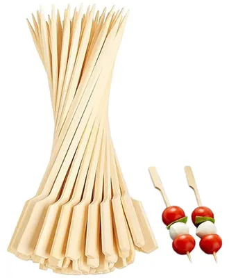 Holzspieße 9 cm, 200 Stück, für Häppchen und Obst