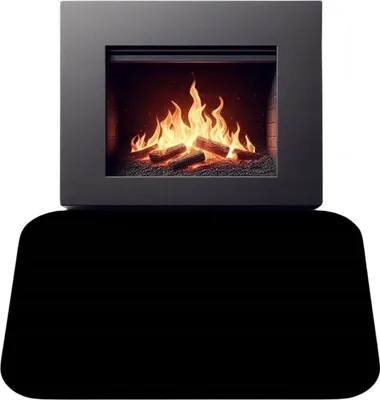 Produktbild von Kamin Bodenplatte 60x80cm Stahl Funkenschutzplatte für Kaminofen, Feuerfeste Bodenschutzblech Feuerfeste Unterlage für Kaminofen Bodenblech Ascheblech