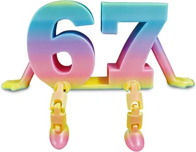 Productafbeelding van 67 Brainrot-figuren, 3D-geprinte Brainrot-figuren, 67 bewegende figuren als decoratie, decoratieve ornamenten voor het bureau, creatieve decoratie voor thuis