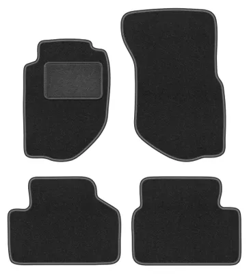 Immagine prodotto di Tappetini in moquette per Volvo 940 / 960 1991-1998 (berlina/station wagon) – set 4 pezzi, grigio grafite, su misura – Wielganizator LUX