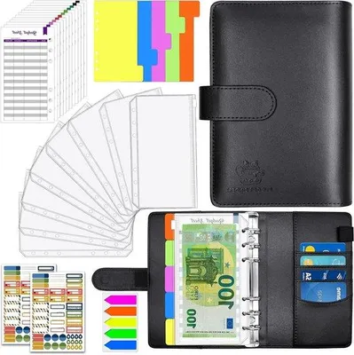 Produktbild von Famanu Budgetplaner - Budgetordner mit Geldhüllen und Ringbuch