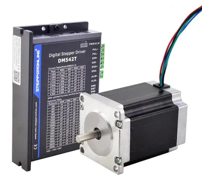 Image de Kit de moteur pas à pas, Nema 23, conception hybride, 1,9 Nm, arbre de 6,35 mm