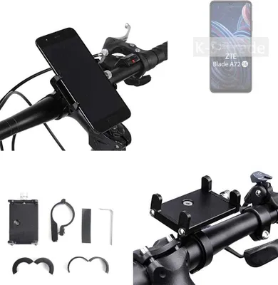 Produktbild von K-S-Trade Handyhalterung für das Fahrrad kompatibel mit ZTE Blade A72 5G Halter Lenkstange Fahrradhalterung Motorrad Bike Mount Befestigung