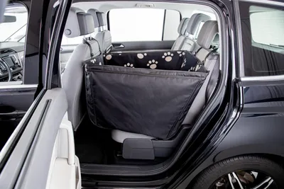 Produktbild von TRIXIE Auto-Schondecke mit Seitenteilen, halb - schwarz/beige - 0,5 × 1,45 m