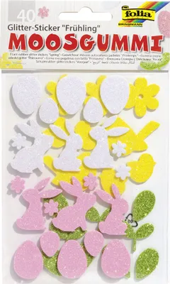 Obrázok produktu pre folia 23781 folia penové gumové samolepky s trblietkami "Spring"
