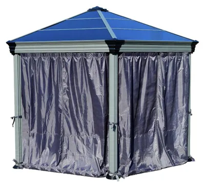Produktbild von Palram - Canopia Polyester Vorhänge für Pavillon Roma und Monaco Grau