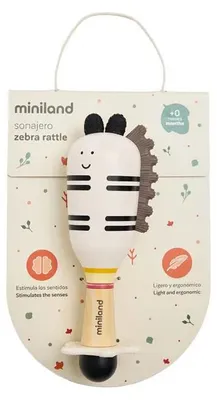 Produktbild von Miniland Zebra Rassel Mehrfarbig Kinder Mehrfarbig One Size