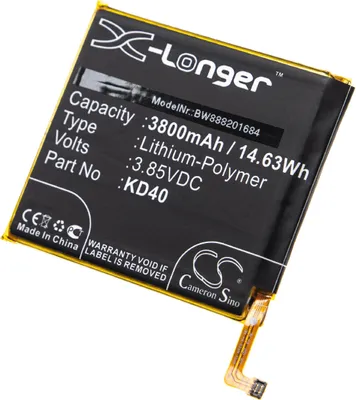 Produktbild von vhbw Akku Ersatz für Motorola KD40, 1ICP5/66/2 für Handy Smartphone Telefon (3800 mAh, 3,85 V, Li-Polymer)