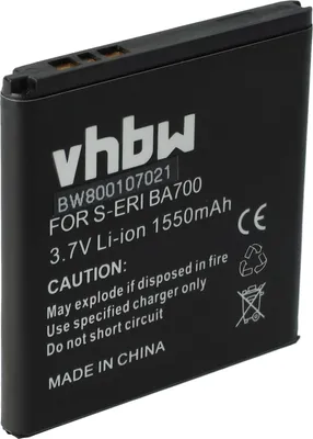 Produktbild von vhbw Akku kompatibel mit Sony-Ericsson MT28i, MT15i, MT11i, MT15a, MT11, MT11a, MK16i, SO-01C Handy Smartphone Telefon (1550 mAh, 3,7 V, Li-Ion)