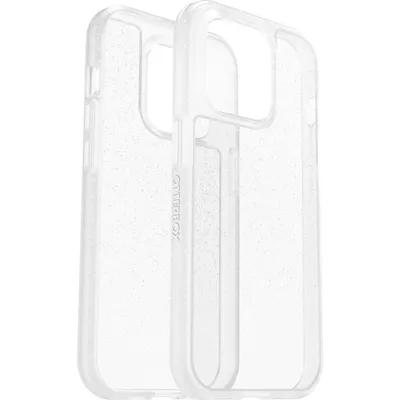 Two clear iPhone cases are shown side-by-side against a white background.