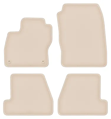 Produktbild von DURBAN Beige Velours-Fußmatten-Set für Ford Focus MK3 Schrägheck, Limousine, Kombi (2010-2018)
