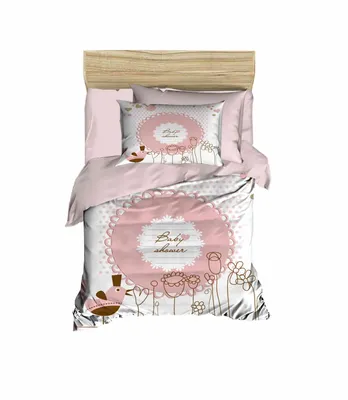 Productafbeelding van L'Essentiel Linge de Maison, PH117, Babybedovertrekset, effen, 100 x 150 cm