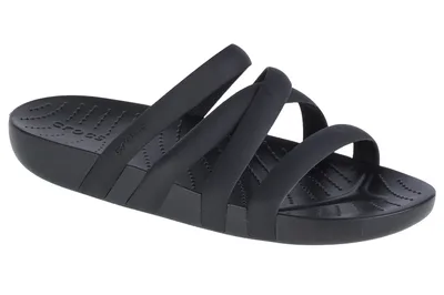 Zdjęcie produktu dla Crocs Splash Strappy Sandal 208217-001, klapki kąpielowe, Kobiety, Czarny, Rozmiar: 38/39