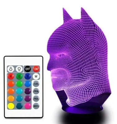 Produktbild von moXomi Batman 3D LED Tischlampe Nachtlicht 16 Farben RGB