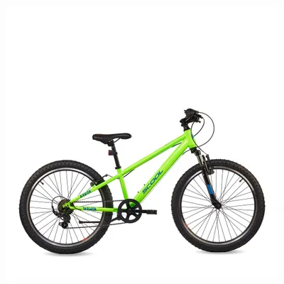 Produktbild von 24 Zoll Kinderfahrrad, 6-Gang, MTB Kinderfahrrad, S’COOL Xroc, ab 7–11 Jahre, 130–150 cm, Neongrün/Ozeanblau