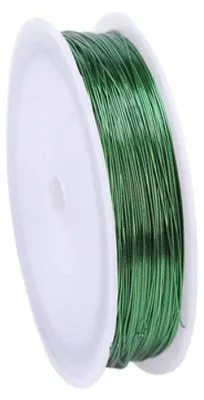 Kupferdraht 0,4 mm, 50 m, grün, für Schmuck & Basteln