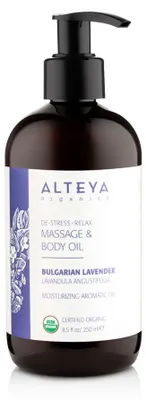Imagen del producto de Aceite corporal relajante con lavanda, Alteya Organics, 250 ml