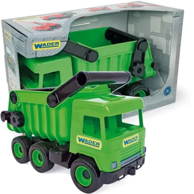 Immagine prodotto di Autocarro medio ribaltabile verde-nero in confezione da esposizione