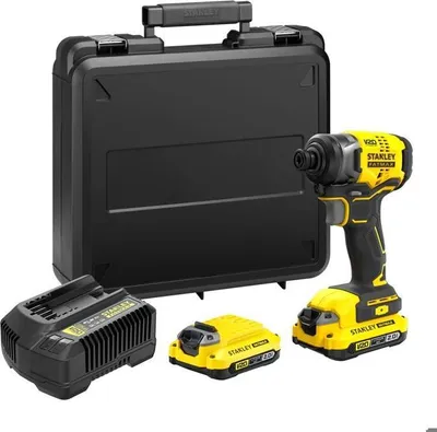 Image de Visseuse à Impact sans Fil Stanley Fatmax V20, 18V, Brushless, 170Nm, 2 Batteries 2Ah, SFMCF810D2K-QW