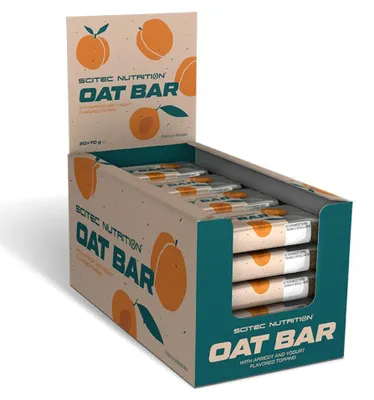 Image de Barres énergétiques - Scitec Nutrition - Oat Bar (20x70g) - Saveur Apricot-Yogurt