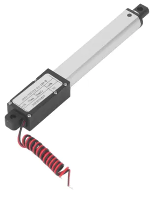 Immagine prodotto di Attuatore lineare microelettrico da 150N, con protezioni multiple, corsa di 75 mm, alimentazione a 12 V, senza staffa di montaggio