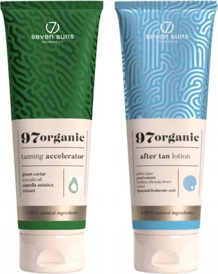 Productafbeelding van 7suns 97organic bruiningsversneller + aftersun balsem Bruiningsset