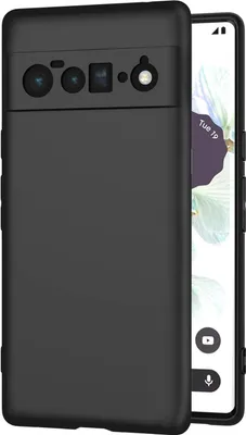 Produktbild von Conie TPU Schutzhülle für Google Pixel 6 Pro Tasche Case Cover Bumper Silikon Hülle in Schwarz matt