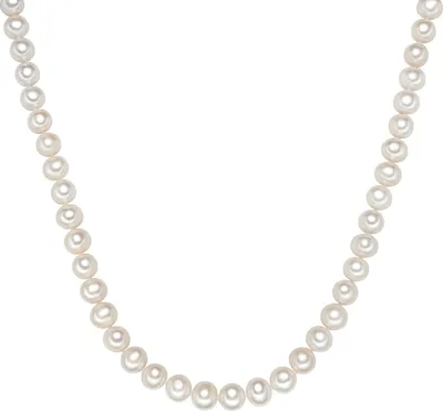 Produktbild von Valero Pearls Perlen-Kette Sterling Silber Süßwasser-Zuchtperle 50100244