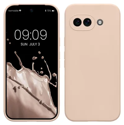 Produktbild von kwmobile Handyhülle für Google Pixel 9a Hülle - weiches Handy Silikon Case - Schutzhülle Cover - Coconut Swirl