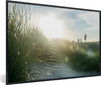 Produktbild von MuchoWow® MuchoWow® Gerahmtes Poster Strand - Düne - Sonne 90x60 cm - Poster mit zchwarzem Bilderrahmen - Fotorahmen - Foto-Plakat