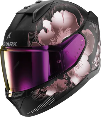 Produktbild von Shark D-Skwal 3 Mayfer Helm, schwarz matt/pink, M (57/58)