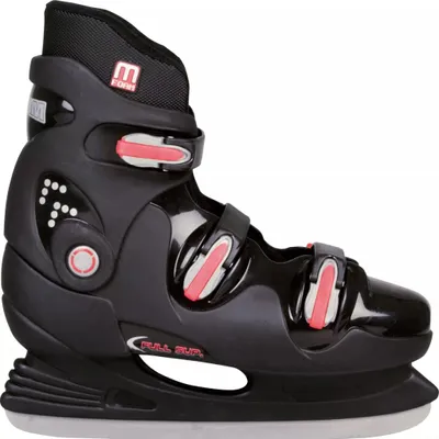Produktbild von Nijdam 0089-ZZR-36, Hockey-Skates, Universal, Männlich, Schwarz, Rot, Silber, Thermoplastisches Elastomer (TPE), Polyester