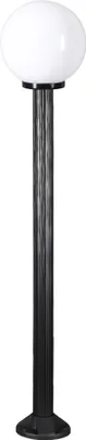 Image de Lampe d'allée Boule opale 25cm Ø, hauteur 125cm