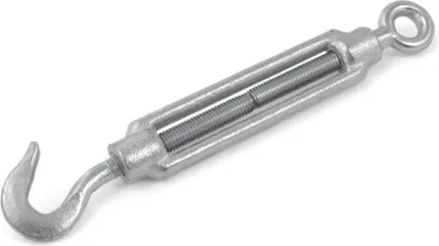 Produktbild von SPANNSCHLOSS HAKEN OSE M12 10 Stück verzinkt Spannschloß Seilspanner Spanner für Drahtseil