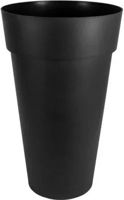 Produktbild von Blumentopf, Rund XXL Ø 48 cm, 90 L, Ø 48 x H 80 cm, EDA Toscane, Anthrazitgrau