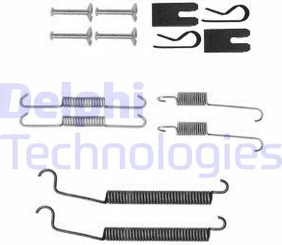 Produktbild von DELPHI Zubehörsatz Bremsbacken LY1383 Hinten für MITSUBISHI COLT VI (Z3A, Z2A)