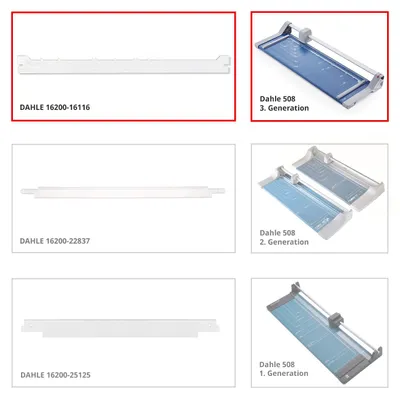 Produktbild von Dahle Anpress-Schiene für Modell 508 3. Generation