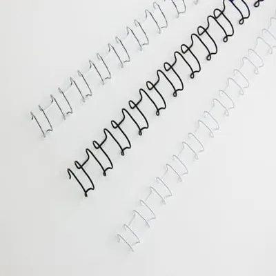 Produktbild von GBC MultiBind Drahtbinderücken, silber, 10mm (100), Silber, 130 Blätter, A4, 228 mm, 104 mm, 100 Stück(e)