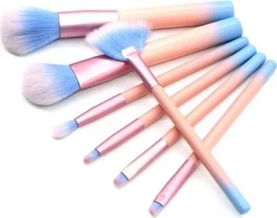 Obrázok produktu pre Sada 7 Štetcov Na Make-Up V Púdrových Farbách Pz10