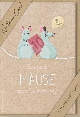 Produktbild von BSB 69-3009-2 Glückwunschkarte Geldgeschenk Nature Card - inkl. Umschlag
